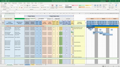 Project management template - project,